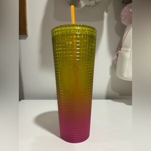 Starbucks Pink and Yellow Gradient Tumbler